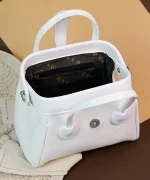 کیف دوشی زنانه چرم مدل صندوقی - Image 4